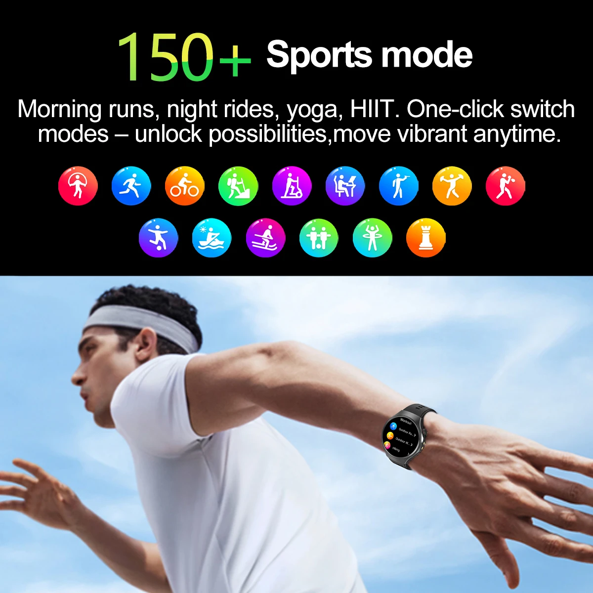 2025 New Outdoor Sports Smartwatch Men Compass LED Flashlight Health Monitoring Waterproof Bluetooth Call Smart Watch Android - Image 6