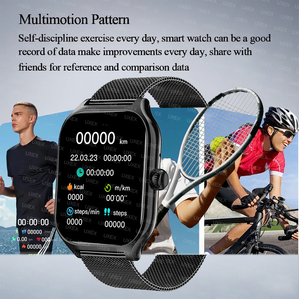 Smart Watch Plus Men Women Plus Full Touch Screen Sports Fitness Watch Bluetooth Call Android Phone Digital Multidial Smartwatch - Image 6