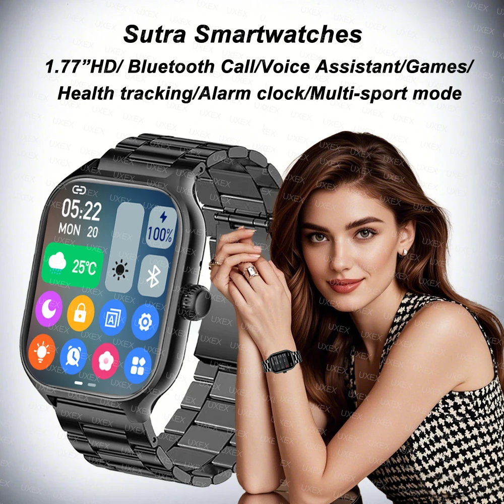 Smart Watch Plus Men Women Plus Full Touch Screen Sports Fitness Watch Bluetooth Call Android Phone Digital Multidial Smartwatch - Image 2