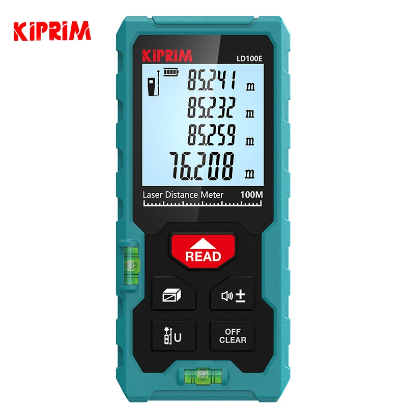 Kiprim Laser Rangefinder 50M 70M 100M Mini Laser Measurement Tool Laser Tape High Accuracy Multiple Measurement Functions